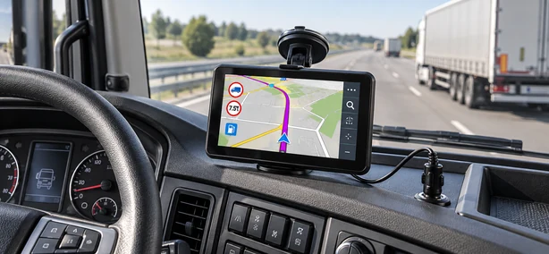 GPS-vrachtwagen