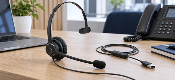 Headset met 1 speaker