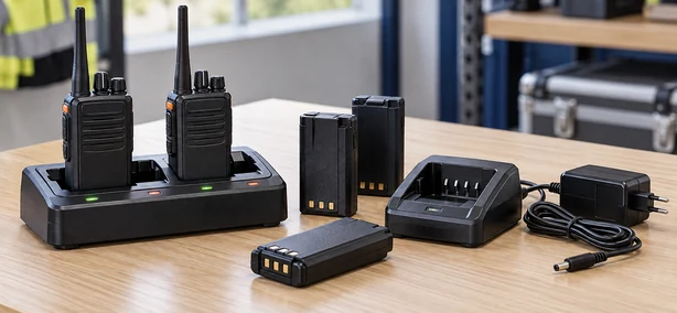 Portofoon - oplader en batterij