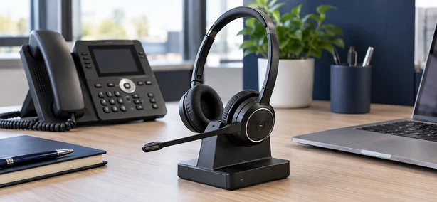 Draadloze headset voor callcenters