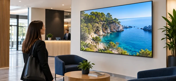 Digital signage display indoor