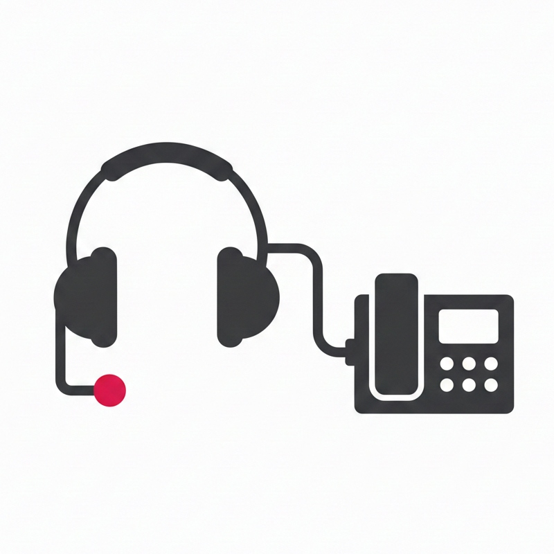 Bedrade headset voor vaste telefoon