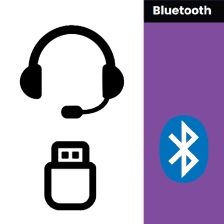 Bluetooth headset met USB dongle