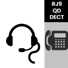 Headset voor vaste telefoon