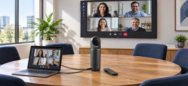 Camera met 360° zicht voor videoconferentie