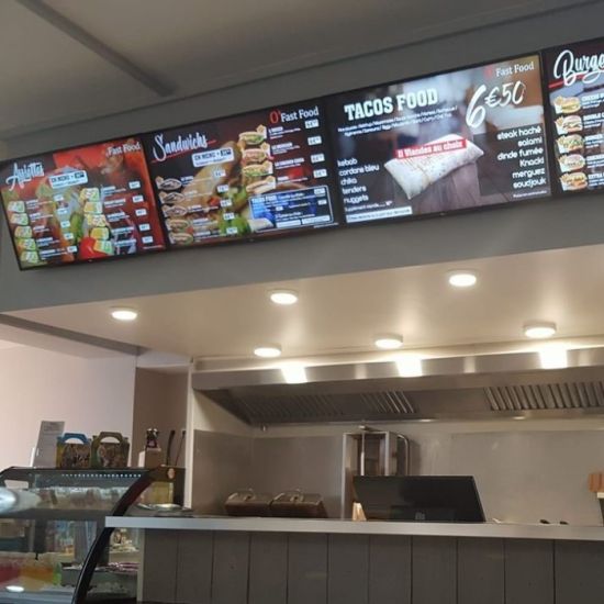 Dynamisch Weergavepakket Muurbevestiging - Restaurant