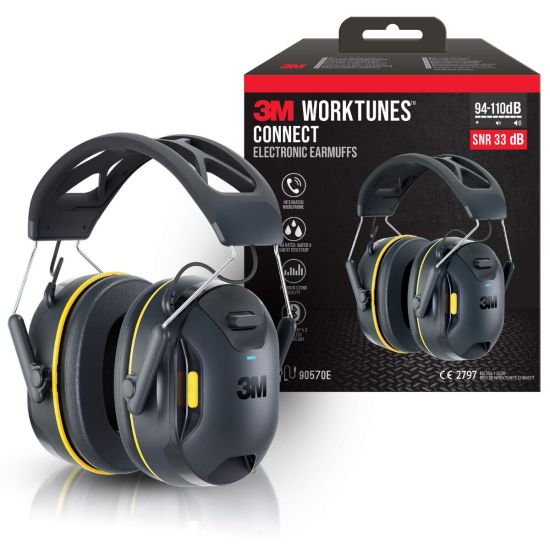 Casque antibruit 3M Worktunes Bluetooth avec boîte - Nouvelle version 90570E-1