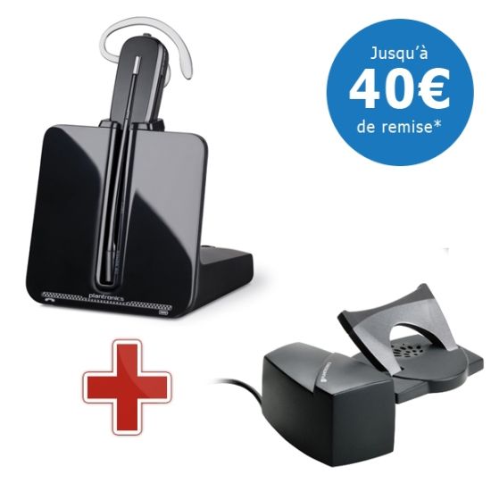 Plantronics CS540 draadloze telefoonheadset + HL10 lifter