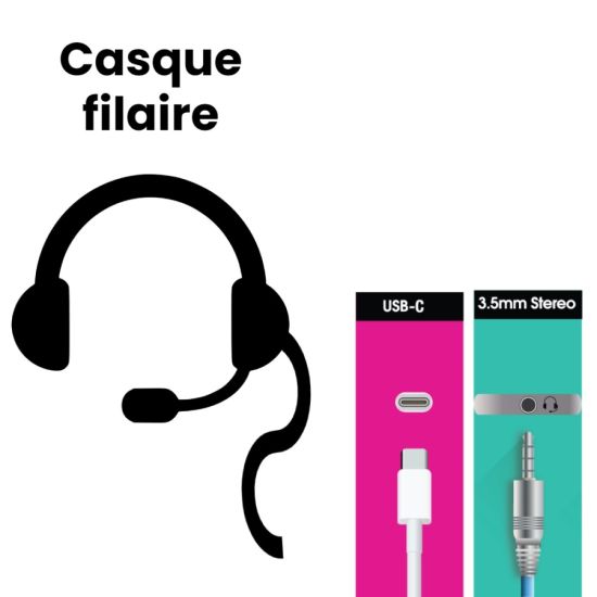USB-C bedraad Jack 3,5 mm