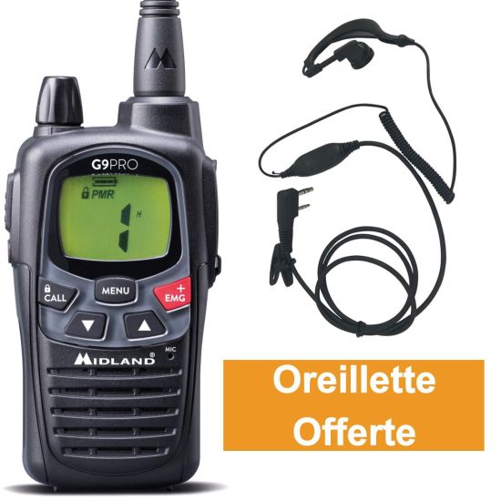 Midland G9 Pro met gratis oortje