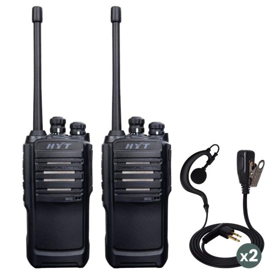 HYTERA TC446S-ENH Pack de deux avec oreillettes