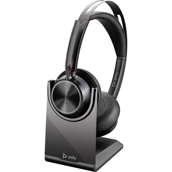 Poly Voyager Focus 2 ワイヤレスヘッドホン Draadloze Headset Poly Voyager Focus 2 UC USB-A MS Met Oplaadbasis
