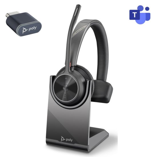 Draadloze Bluetooth microheadset 4310 MS Teams USB C en oplaadbasis