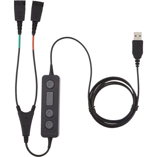 cordon double écoute USB, permet de connecter deux casques simultanément en USB sur un ordinateur