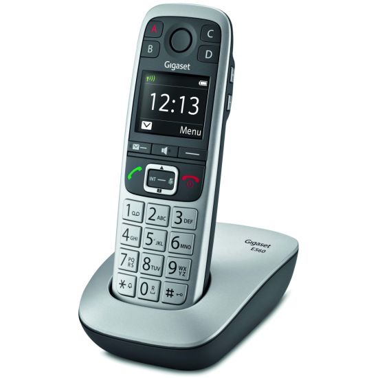 Gigaset E560 - S30852-H2708-N101 - Téléphone compatible avec aides auditives