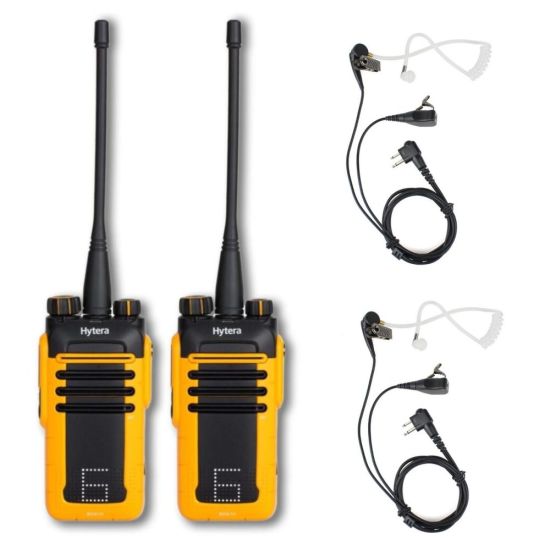 Pack Duo Hytera BD615 UHF + professionele radio UHF|BD-615| 48 uur beschikbaar
