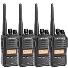 Pack de 4 Midland G18 Pro - Talkie-walkie professionnel sans licence PMR446, IP67