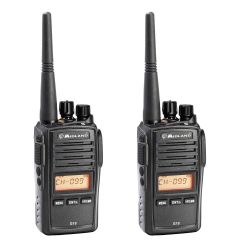 Pack de 2 Midland G18 Pro - talkie-walkie professionnel PMR446 sans licence, étanche IP67 avec fonction brouilleur