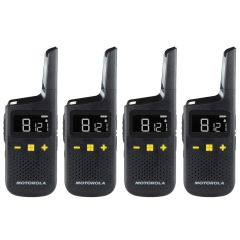 Pack de 4 Motorola XT185 + oreillettes - Talkie Walkie sans licence - D3P01611BDLMAW