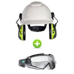 Pack casque de chantier et protection auditive