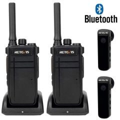 Pack de 2 Retevis RB637 2.0 + 2 Oreillettes Bluetooth Offertes