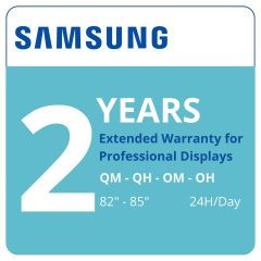 extension garantie Samsung 2 ans - écrans pro QM, QH, OM, OH en 82/85 pouces