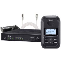 iCom IP110H - Talkie-walkie wifi + contrôleur IP1000C - Pack d'installation complet à raccorder au réseau IP