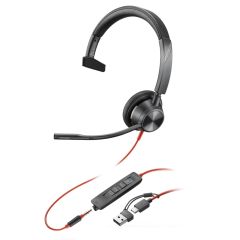 Plantronics Blackwire 3315 USB-C/A MS casque filaire jack 3.5mm