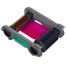 Ruban Evolis YMCKO 300 Faces, référence R5F208E100, pour impression recto/verso couleurs et vernis de protection (overlay)