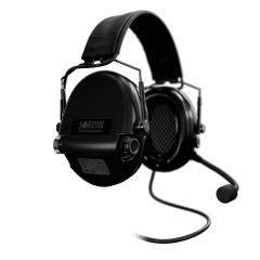 Sordin Supreme MIL CC Slim Noir Nexus TP120 avec perche micro