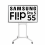 Samsung Flip Pro 5 55 inch met Draaibare Voet in portretmodus