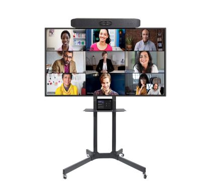 Vooroordeel Sterkte Hervat Systeem video conference zoom zonder PC met rolstandaard voor middelgrote  en grote vergaderruimte geoptimaliseerd MS teams