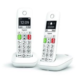 Gigaset E290HX, draagbare telefoon met sterk geluid, grote cijfers en krachtig geluid, sneltoetsen, handsfree met instelbaar volume, zwart [Italiaanse versie