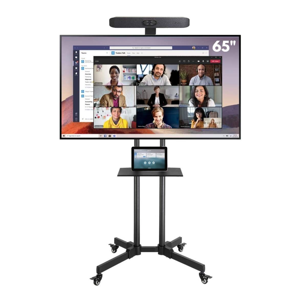Video Conference System  MS  Teams, Scherm + Rolstandaard  image