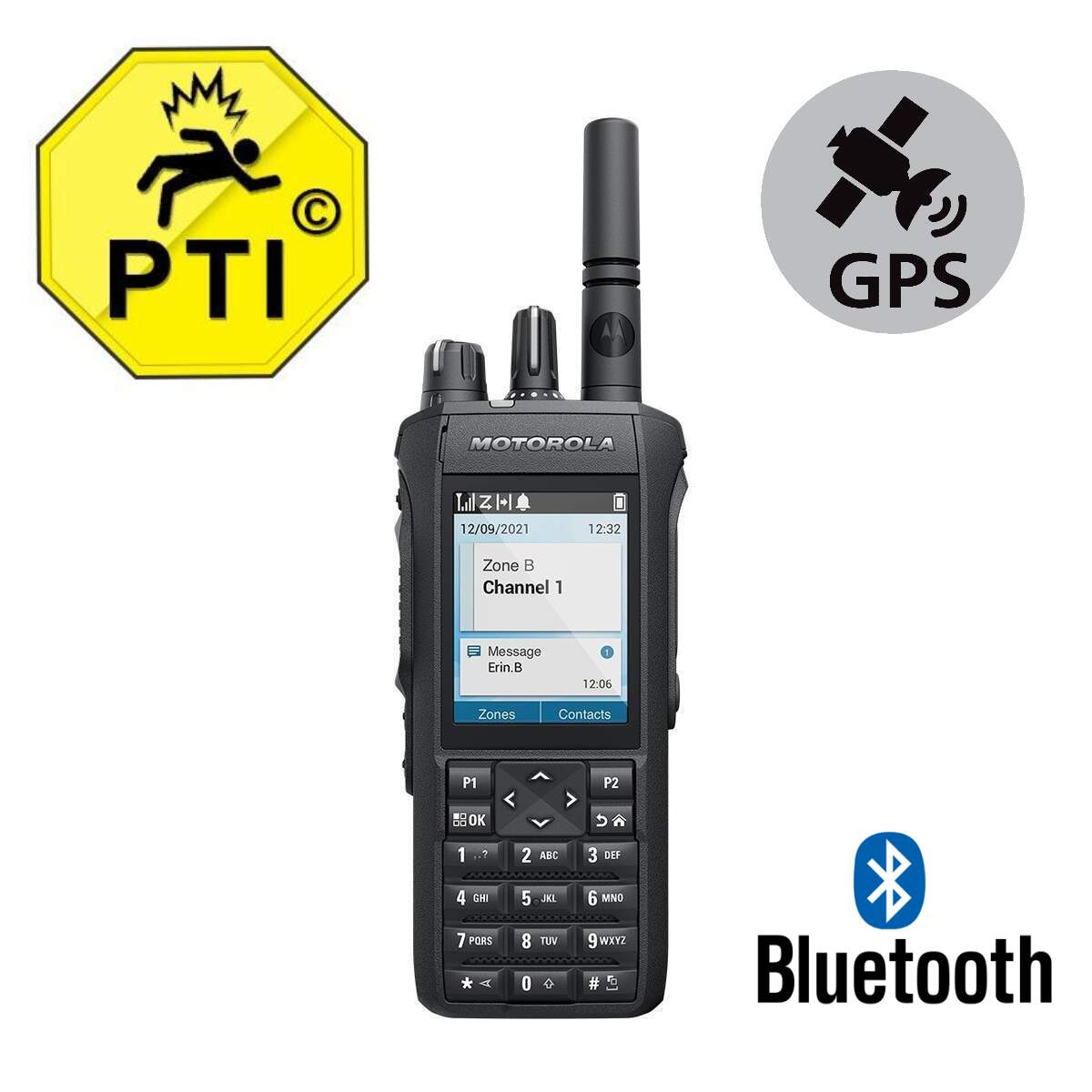 Motorola  R7 Premium UHF  met scherm en toetsenbord - BIW  Bluetooth GPS image