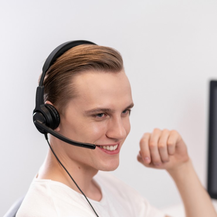 Micro-headset Axtel Voice UC40 HD Duo NC - AXH-V40UCD