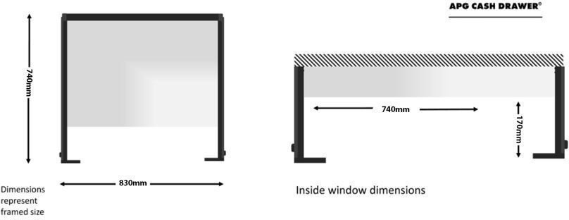 BESCHERMGLAS BALIE EN LOKET