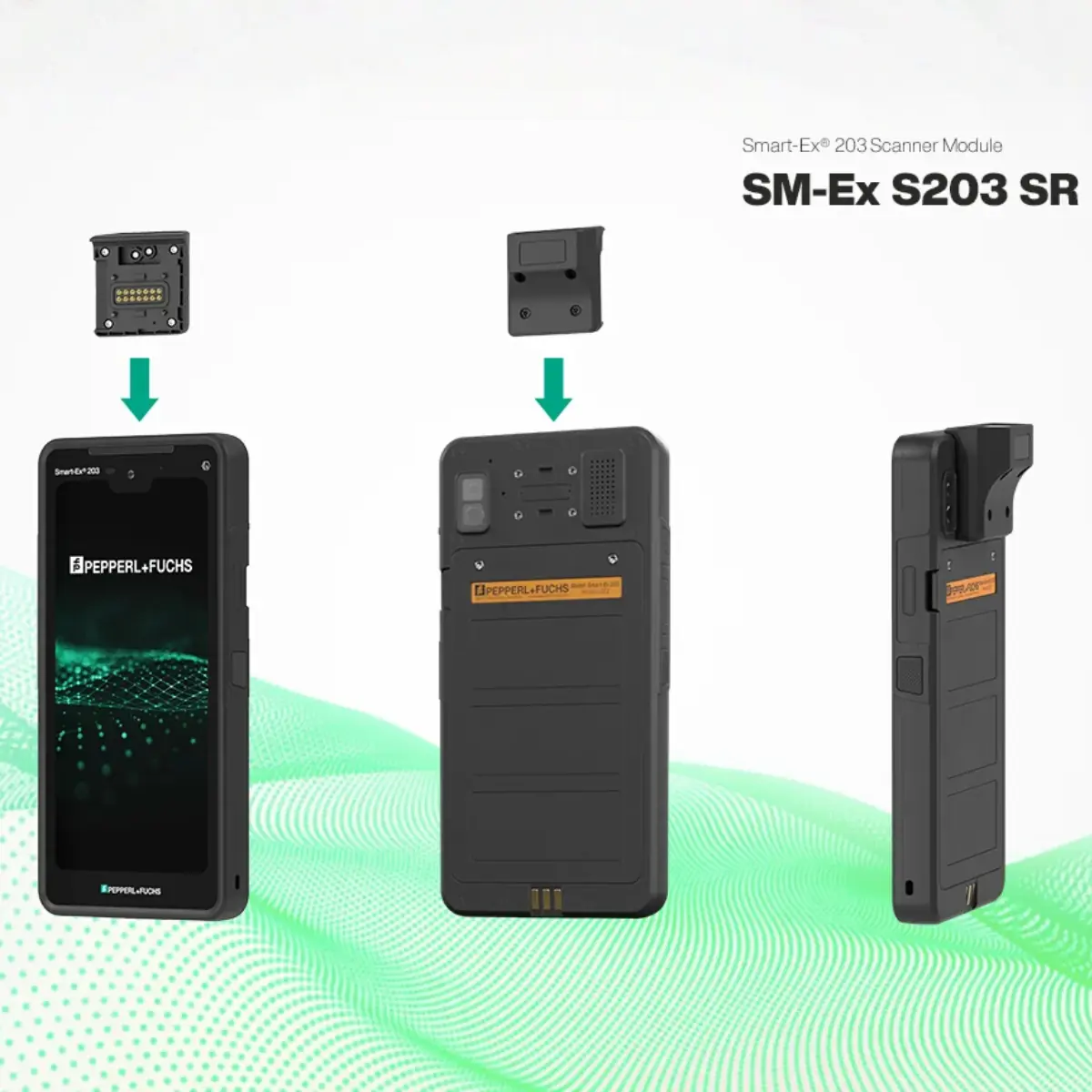 Extra module SM-Ex S203 SR voor het lezen van barcode 1D/2D op Smart-Ex 203