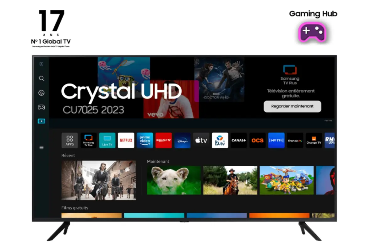 Streaming-toepassingen op 65CU7025 Samsung