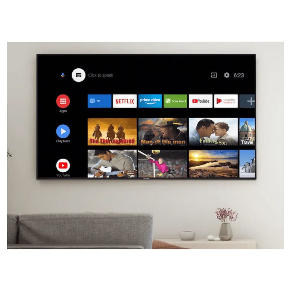 Android TV-apps - Sony Bravia X90H-serie