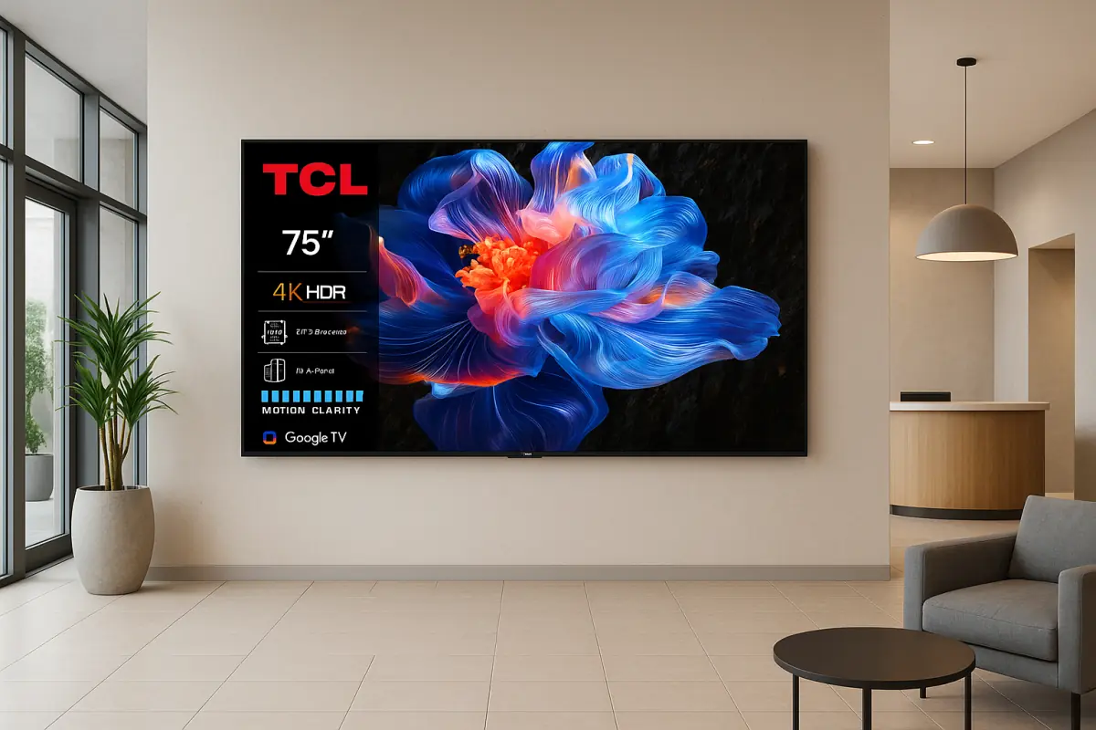 TCL 75P69K Ontvangstruimte