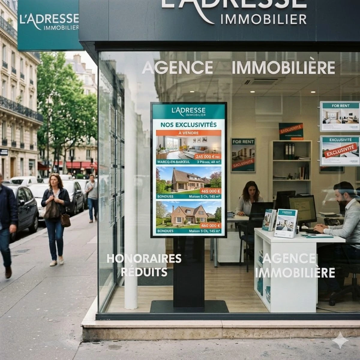 scherm voor etalage iiyama