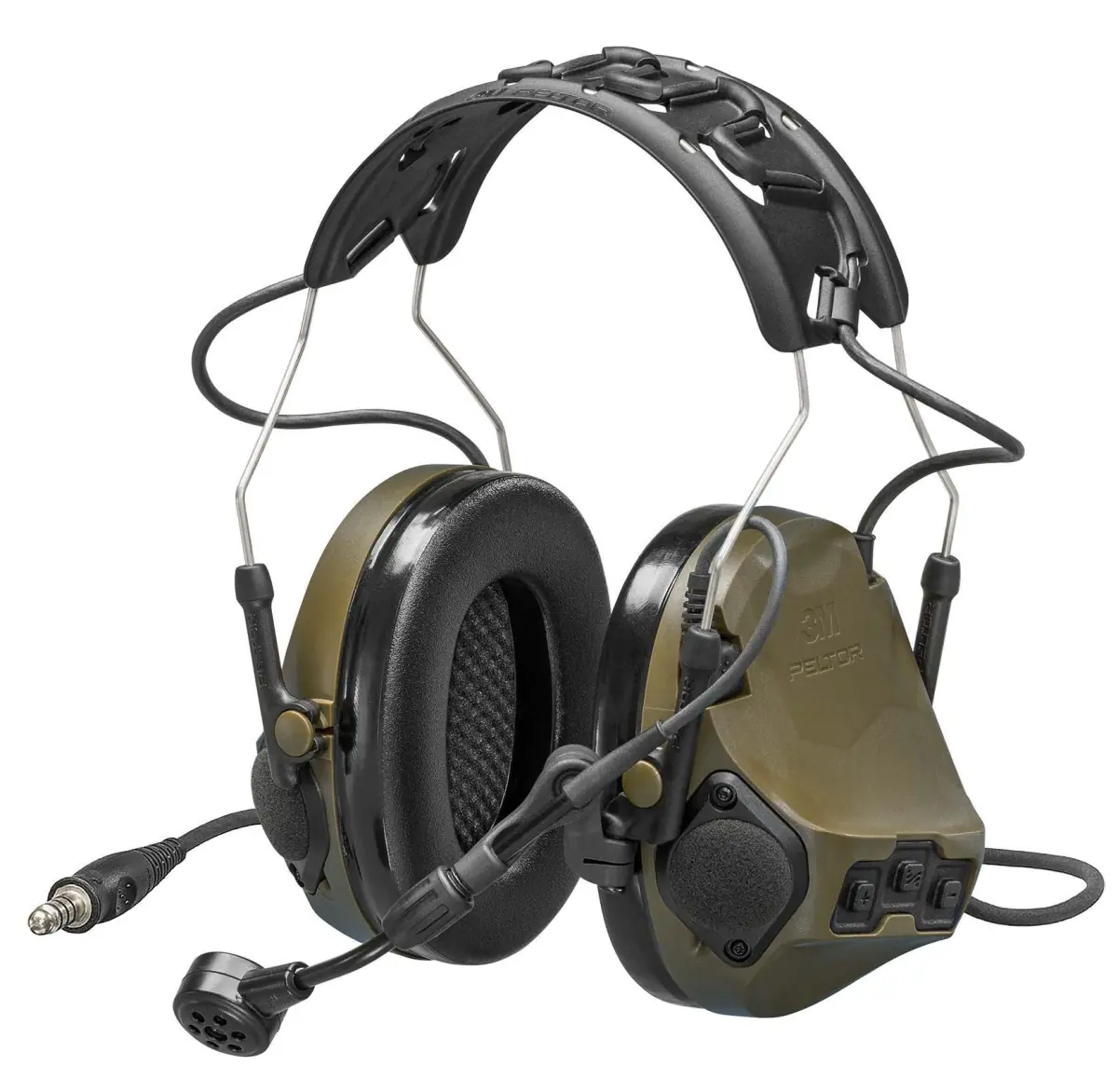 3M PELTOR ComTac 9 NIB Donkergrijs — zijaanzicht