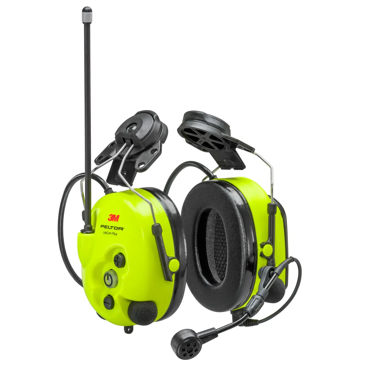 3M Peltor LiteCom Plus - Helmbevestigingen - Geluidswerende koptelefoon met geïntegreerde radio voor houthakkers