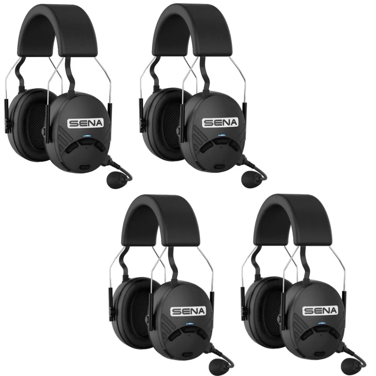 Pack van 4 Sena Tufftalk M - Geluidsisolerende intercom headset op Mesh-netwerk