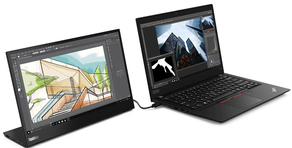 Lenovo ThinkVision M14 ポータブルモニター Lenovo 【公式・直販】モニター 14インチ ディスプレイ パソコン PC