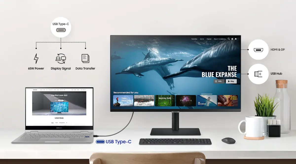 Scherm met USB Hub Samsung S27A600U 