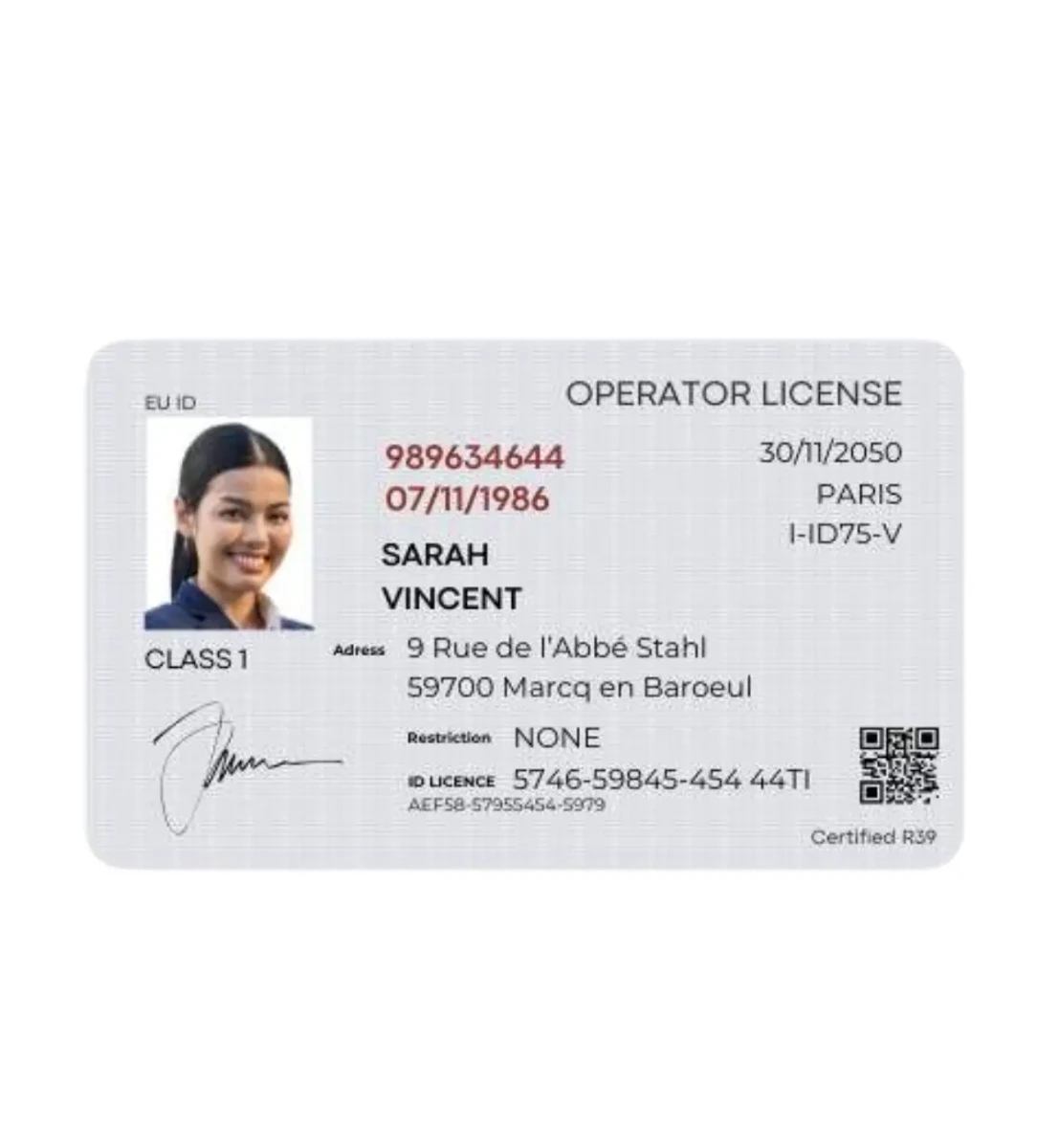 Identificatiekaart beveiligde toegang - retransfer