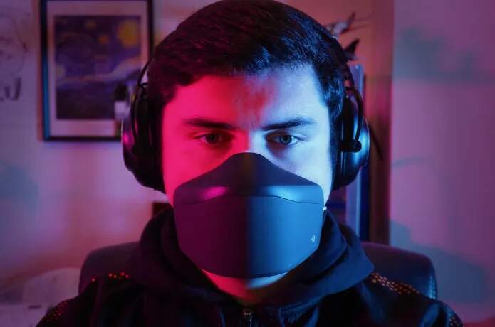 Masker met geluidsfiltratie voor gamers