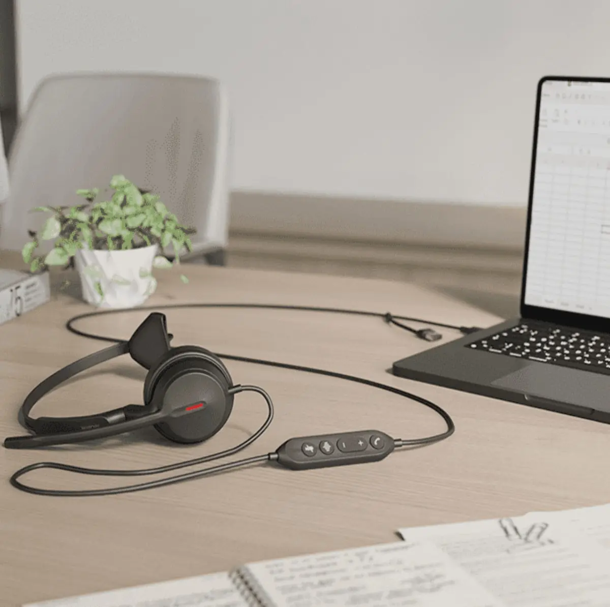 Headset bekabelde UH44 Mono Teams